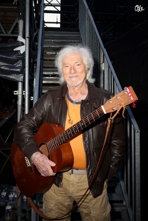 Hugues Aufray - Backstage lors de l'enregistrement de l'émission "La fête de la Musique" à Reims le 21 juin et diffusée le 22 juin à 21h10 sur France 2 et sur France.tv. © Jack Tribeca / Jeremy Melloul / Bestimage