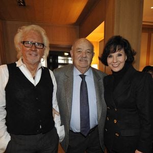 Eric Charden, Pierre Troisgros et Denise Fabre. La dernière date de la troupe AGE TENDRE ET TES DE BOIS a eu lieu dans la ville de Roanne. Toute l'équipe a été invitée au légendaire restaurant LES TROIS GROS. Photo par Andreas Stenger/APS-Medias/ABACAPRESS.COM