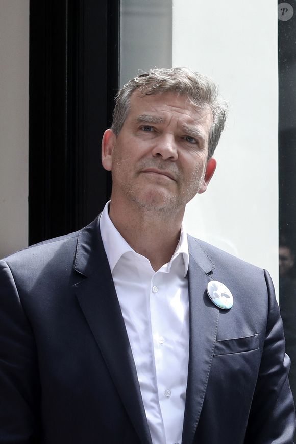 "La mémère", nouvelle glace bio lancée par Arnaud Montebourg (ancien ministre de l'économie) fête son premier anniversaire à Paris, France, le 21 juin 2021. © Stéphane Lemouton/Bestimage