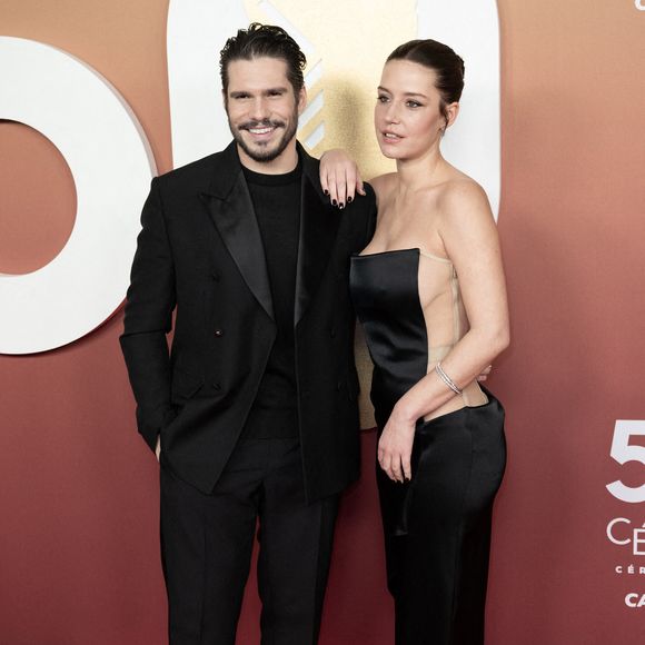 François Civil et Adèle Exarchopoulos arrivent à la 50e cérémonie des César du cinéma à l'Olympia le 28 février 2025 à Paris, France. Photo by David NIVIERE/ABACAPRESS.COM