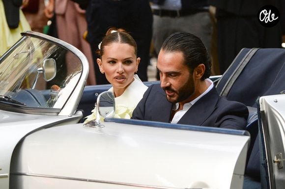Semi Exclusif - Arrivées au mariage civil de Thylane Blondeau et Benjamin Attal à la mairie du 16ème arrondissement de Paris le 29 juin 2026.
