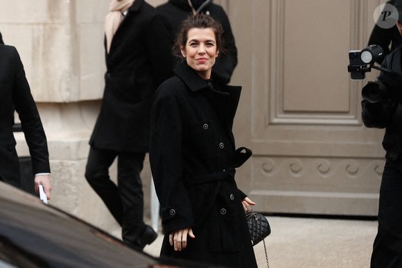 Charlotte Casiraghi - Les célébrités au défilé Chanel 2 "Collection Haute Couture Printemps/Eté 2025" lors de la Fashion Week de Paris (PFW), le 28 janvier 2025