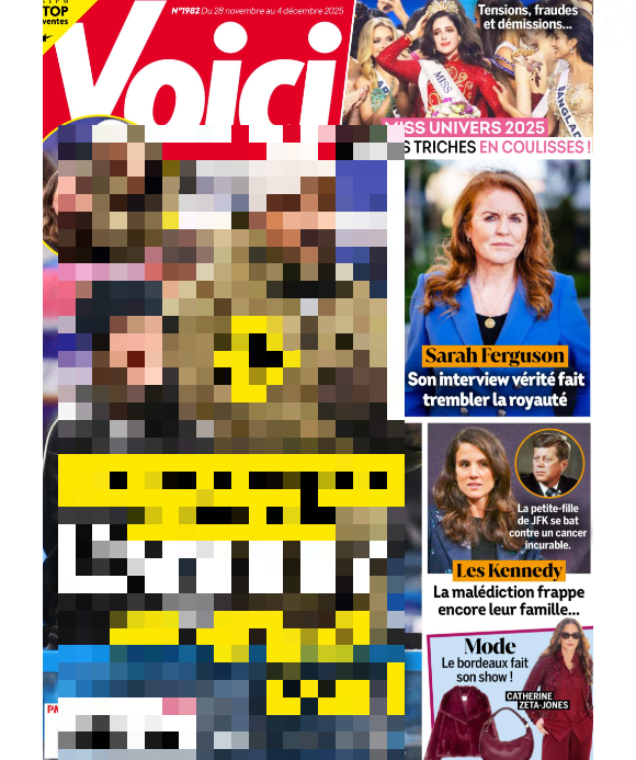 Magazine "Voici" en kiosques le 28 novembre 2025.