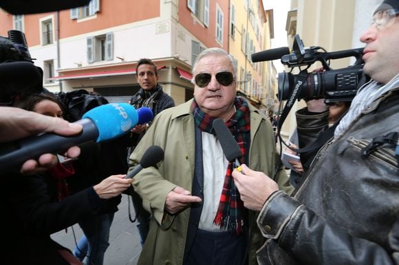 Aldo Maccione - Obseques de Georges Lautner a la cathedrale Sainte-Reparate a Nice, le 30 novembre 2013. Franz Chavaroche / Nice Matin / Bestimage