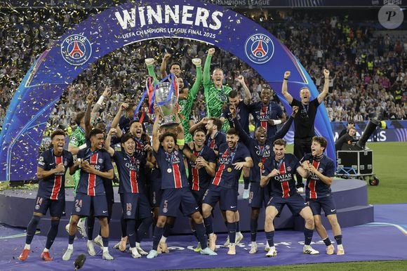 Le PSG remporte la Ligue Des Champions 2025, pour la première fois de son histoire, face à l'Inter Milan (5-0) à l'Allianz Arena de Munich, le 31 mai 2025.
© Cyril Moreau/Bestimage