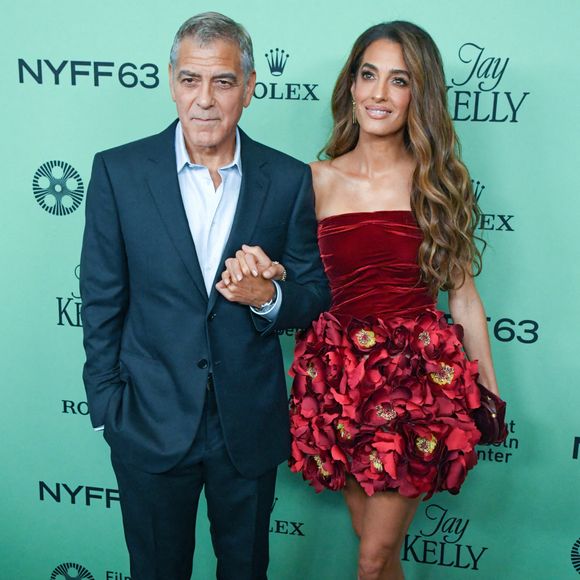 George Clooney et Amal Clooney assistent au tapis rouge "Jay Kelly" lors du 63ème Festival du Film de New York au Alice Tully Hall à New York, NY le 29 septembre 2025. Photo par Efren Landaos/SPUS/ABACAPRESS.COM