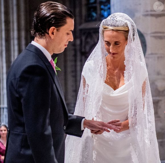 Mariage de la princesse Maria Laura de Belgique et William Isvy à Bruxelles le 10 septembre 2022. Pool / Photonews / Bestimage