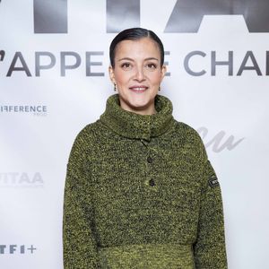 Exclusif - Camille Lellouche à la projection privée en avant-première du documentaire sur Vitaa (Charlotte Gonin) "Je m'appelle Charlotte" dans les locaux de TF1 à Boulogne Billancourt le 18 novembre 2024.  © Pierre Perusseau / Bestimage