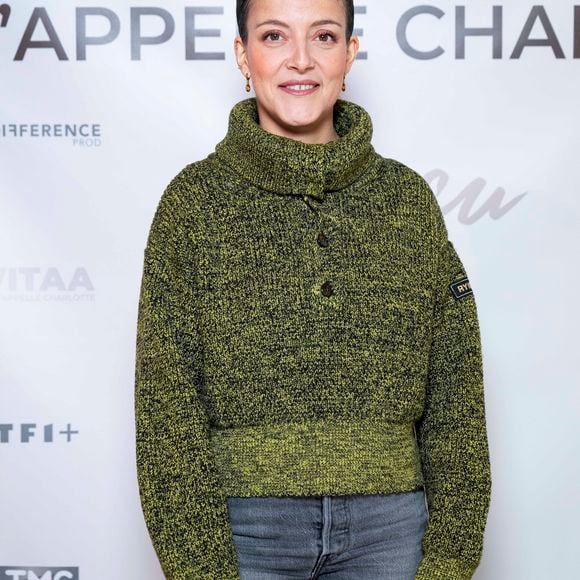 Exclusif - Camille Lellouche à la projection privée en avant-première du documentaire sur Vitaa (Charlotte Gonin) "Je m'appelle Charlotte" dans les locaux de TF1 à Boulogne Billancourt le 18 novembre 2024.  © Pierre Perusseau / Bestimage