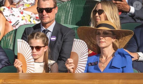 Catherine (Kate) Middleton, princesse de Galles, princesse Charlotte - Personnalités à la finale homme du tournoi de tennis de Wimbledon le 13 juillet 2025. Dana Press / Bestimage ( DANA-No: 02629440 )