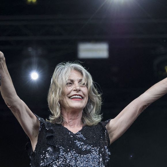 Lio lors du spectacle "Totalement 80" a Aywaille en Belgique le 02 juillet 2023 - Photo by Anceau C/Belpress/ANDBZ/ABACAPRESS.COM