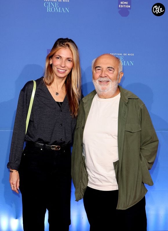 Gérard Jugnot et sa femme Patri­cia Campi - Tapis rouge lors de la 8ème édition du Festival Cinéroman à Nice le 01 Octobre 2026. © Jacovides-Bebert/Bestimage