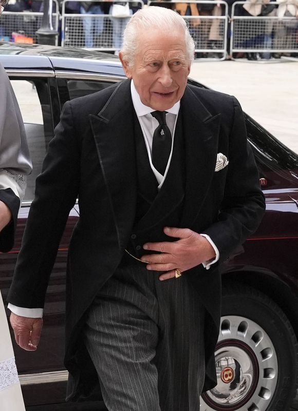 Les membres de la famille royale arrivent aux funérailles de Katharine, duchesse de Kent, qui ont eu lieu à la cathédrale de Westminster le 16 septembre 2025. ©PA Photo/ Bestimage