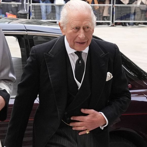 Les membres de la famille royale arrivent aux funérailles de Katharine, duchesse de Kent, qui ont eu lieu à la cathédrale de Westminster le 16 septembre 2025. ©PA Photo/ Bestimage