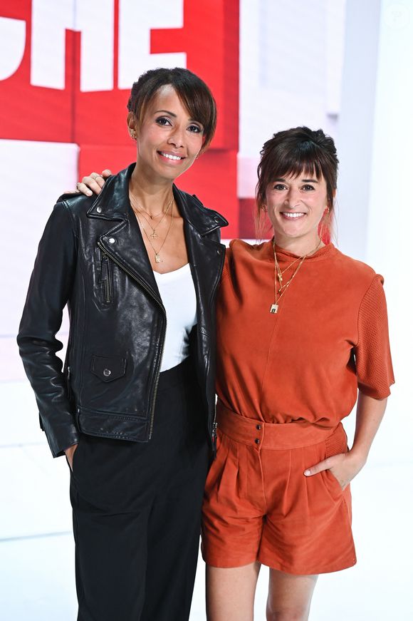Exclusif - Sonia Rolland et Beatrice De La Boulaye - Enregistrement de l'émission "Vivement Dimanche" au Studio Gabriel, présentée par M.Drucker et diffusée le 25 septembre sur France 3 © Guillaume Gaffiot / Bestimage