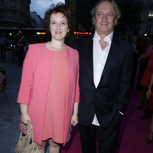Anne Roumanoff et son mari Philippe Vaillant - Gala de l'IFRAD au Cirque D'Hiver a Paris le 25 septembre 2013.