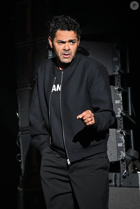 Jamel Debbouze présente les humoristes du Jamel Comedy Club sur la scène du palais Nikaia à Nice, le 27 février 2025. Se sont succédés Antek, Doully, I.Djadel, J.Santini, Nordine Ganso, R.Harjane et Kino en première partie.
© Bruno Bebert / Bestimage