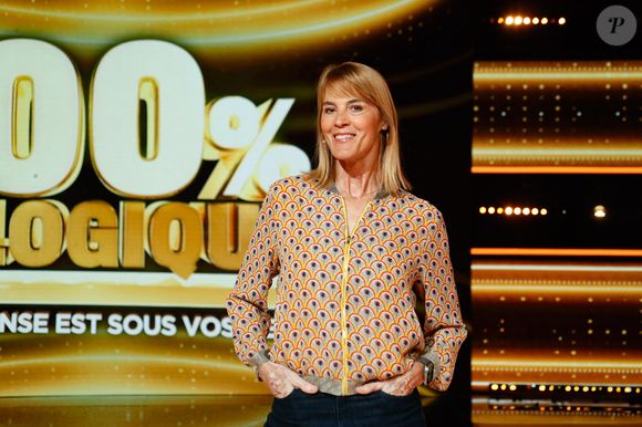 Exclusif - Nathalie Simon - Backstage de l'émission "100% logique" présentée par C. Feraud, diffusée le 25 octobre 2025 sur France 2,  au studio du Lendit à Saint-Denis, France, le 14 mars 2025. © Christophe Clovis/Bestimage