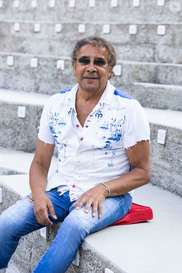 Laurent Voulzy et sa compagne Isaure Le Faou en répétition avant leur concert au théâtre de Verdure du 41ème Festival de Ramatuelle, le 9 août 2025. 
© Cyril Bruneau / Bestimage