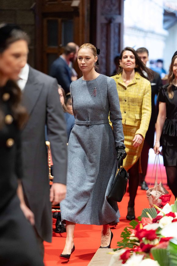 Beatrice Borromeo lors de la messe en la cathédrale Notre-Dame-immaculée de Monaco le jour de la fête nationale à Monaco le 19 novembre 2025.

© Olivier Huitel / Pool Monaco / Bestimage