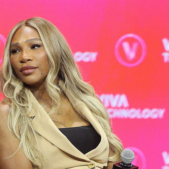 Venus et Serena Williams en conférence lors du salon Viva Technoogy 2024 à Paris, le 24 mai 2024. Jonathan Rebboah / Panoramic / Bestimage