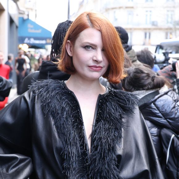 Elodie Frégé - Les célébrités arrivent au défilé Stéphane Rolland à la Salle Pleyel, "Collection Haute Couture Printemps/Eté 2025" lors de la Fashion Week de Paris (PFW), le 28 janvier 2025.
© Denis Guignebourg / Bestimage
