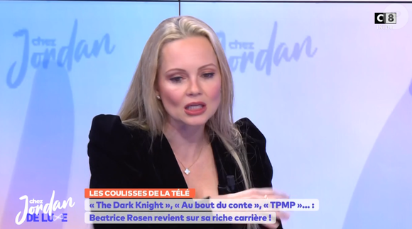 Béatrice Rosen dévoile pour quelle raison elle a quitté "Touche pas à mon poste", dans "Chez Jordan, le lundi 24 février 2025, sur C8