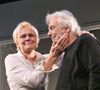 Ils ont eu lieu lors de représentations de la pièce "Lapin" avec Muriel Robin

Exclusif - Muriel Robin et Pierre Arditi saluent le public à la fin de la dernière de la pièce « Lapin » au Théâtre Édouard VII à Paris. Le 6 Janvier 2024. 
© Bertrand Rindoff / Bestimage
