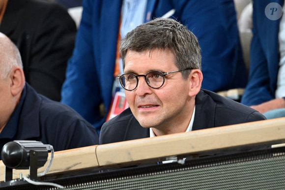 Thomas Sotto dans les gradins de Roland Garros le 03 juin 2025 à Paris, France. Photo by ABACAPRESS.COM