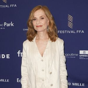 Isabelle Huppert au Festival du film francophone d'Angoulême, le 24 août 2026. © COADIC GUIREC / BESTIMAGE