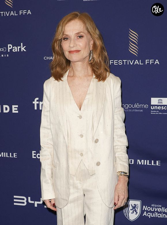 Isabelle Huppert au Festival du film francophone d'Angoulême, le 24 août 2026. © COADIC GUIREC / BESTIMAGE