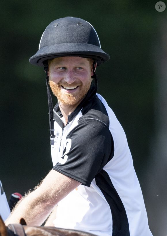 Le prince Harry à la Coupe de polo Handa ISPS Handa de Sentebale au Roma Polo Club, Rome, le 24 mai 2019.

Photo : Agence / Bestimage