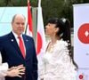 Sa présence s’inscrivait dans un contexte diplomatique avec le Japon.

Le Prince Albert II de Monaco, la princesse Charlene de Monaco et la princesse Akiko de Mikasa du Japon, ont célébré les 20 ans de relations diplomatiques entre le Japon et Monaco, sur le parvis du Grimaldi Forum, près du jardin japonais. © Bruno Bebert/Bestimage