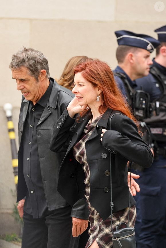 Interviewé par le "Parisien", l'interprète tu titre Ma préférence avait raconté à quel point il était fier de son petit dernier 

Julien Clerc et sa compagne Hélène Grémillon - Arrivées aux obsèques de l'auteure-compositrice-interprète et actrice française Françoise Hardy au crématorium du cimetière du Père-Lachaise à Paris, France, le 20 juin 2024. © Jacovides-Moreau/Bestimage
