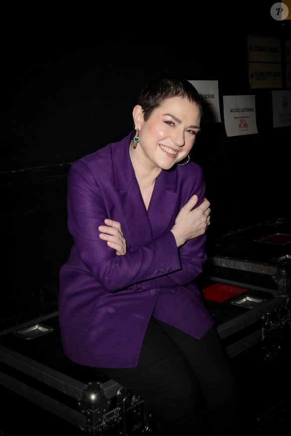 Exclusif - Emilie Dequenne - Studio - Soirée de gala "Tous les talents chantent contre le cancer" pour l'association "Tout le monde contre le cancer" à l'Olympia à Paris. Le 20 juin 2024. © Jack Tribeca / Bestimage