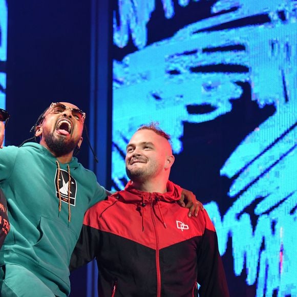Vincenzo de Psy 4 de la Rime et Jul en concert au stade Orange Velodrome à Marseille le 11 octobre 2019 dans le cadre de la tournée de Soprano, Phoenix Tour. © Bruno Bebert / Bestimage