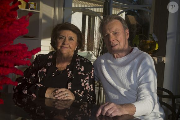 Herbert Leonard et sa femme Cléo chez eux à Barbizon le 2016/12/2016 JLPPA / Bestimage