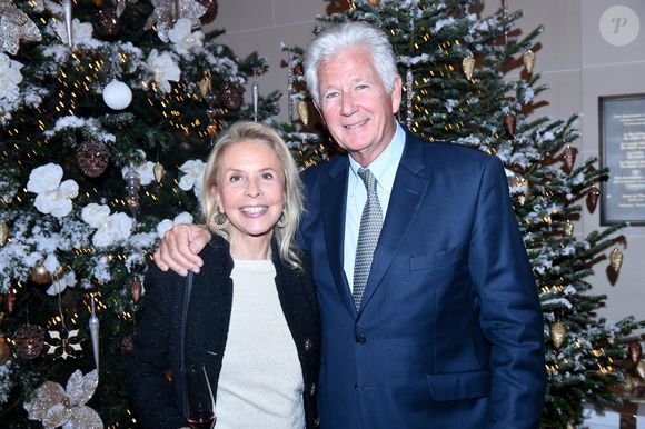 Pierre Dhostel et sa femme Carole - Personnalités au gala d'hiver de l'hôtel Peninsula Paris le 27 novembre 2025.

© Rachid Bellak / Bestimage