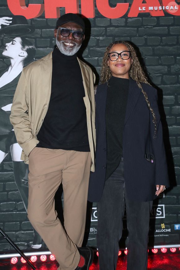 Eriq Ebouaney et sa fille - Célébrités lors du filage de la comédie musicale "Chicago, le Musical" au Casino de Paris le 13 novembre 2025. © Bertrand Rindoff / Bestimage