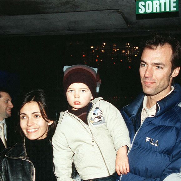 Adeline Blondieau à Paris avec son fils. ©COADIC GUIREC / BESTIMAGE