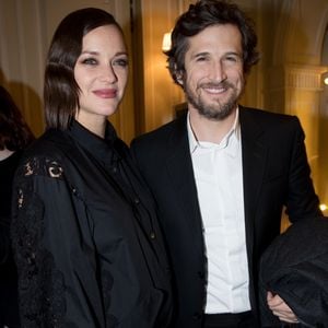 Marion Cotillard enceinte et Guillaume Canet - Dîner à l'hôtel Meurice des Révélations César 2017 à Paris le 16 janvier 2017. © Cyril Moreau/Bestimage