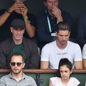 Zinedine Zidane, sa femme Véronique et leurs fils Luca et Enzo assistent à la finale hommes de Roland Garros 2018 - Day Fithteen à Roland Garros le 10 juin 2018 à Paris, France. Photo par Laurent Zabulon/ABACAPRESS.COM