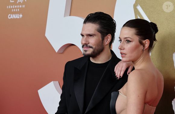 François Civil, Adèle Exarchopoulos - Photocall de la 50ème édition de la cérémonie des César à l'Olympia à Paris, France, le 28 février 2025 © Dominique Jacovides - Olivier Borde / Bestimage