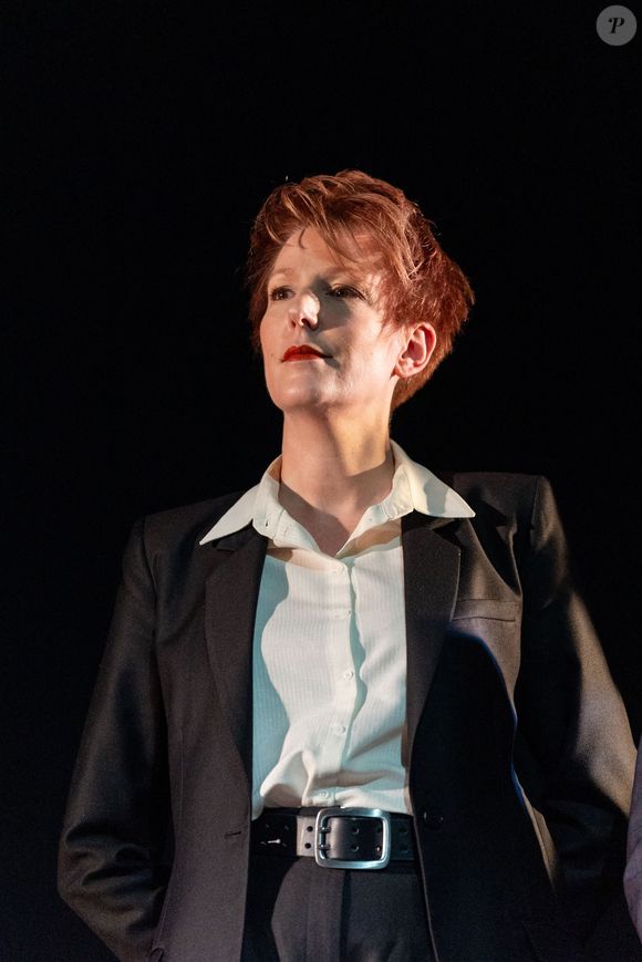 Natacha Polony lors de la soirée du Comité international de soutien pour la libération de Boualem Sansal, présidé par Catherine Camus et initié par la Revue Politique et Parlementaire, qui a organisé une grande soirée de soutien le 16 décembre 2024 au Théâtre Libre à Paris, en France, en partenariat avec Marianne, les Éditions Gallimard, les Éditions du Cerf, le Comité Laïcité République, le Laboratoire de la République et Le Point. Photo par Alexis Jumeau/ABACAPRESS.COM