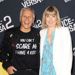 Nagui et sa femme Mélanie Page - Avant-première du film "Vice-versa 2" au cinéma Le Grand Rex à Paris le 16 juin 2024. © Coadic Guirec/Bestimage
