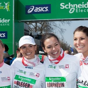 Une ex-Miss France a choisi une reconversion surprenante
Sylvie Tellier, Laetitia Bléger, Marine Lorphelin et Laury Thilleman arrivent près des Champs Elysées du 37ème Marathon de Paris. Photo by Audrey Poree/ABACAPRESS.COM