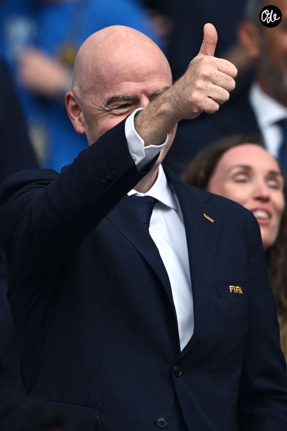 Ensemble, Leena Al Ashqar et Gianni Infantino sont les parents de quatre filles : Shania Serena, Alessia, Dhalia Nora et Sabrina

Gianni Infantino au match Angleterre vs Norvege - 1/4 finale - Coupe du monde 2026 - 11/07/2026 Image Sport/Psnewz/Bestimage