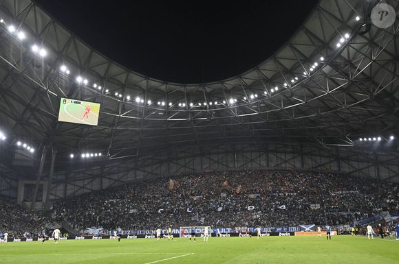 Illustration Stade Velodrome lors de la demi-finale aller le Ligue Europa opposant l’Olympique de Marseille à Atalanta Bergame Calcio au Stade Vélodrome le 2 mai 2024 à Marseille.