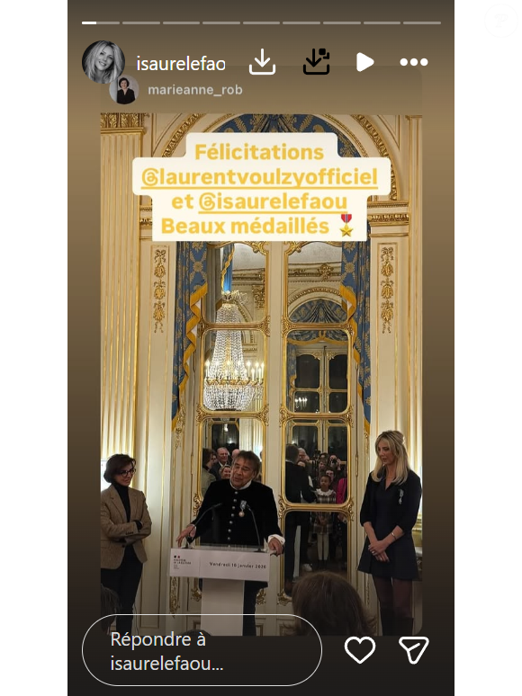 Captures d'écran de la story d'Isaure Le Faou