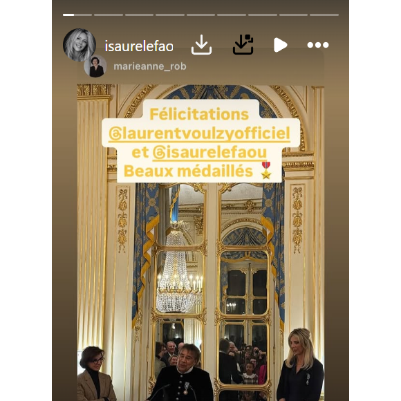 Captures d'écran de la story d'Isaure Le Faou